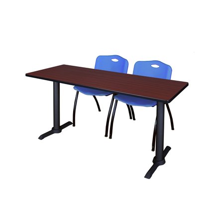 CAIN Rectangle Tables > Training Tables > Cain Training Table & Chair Sets, 60 X 24 X 29, Mahogany MTRCT6024MH47BE